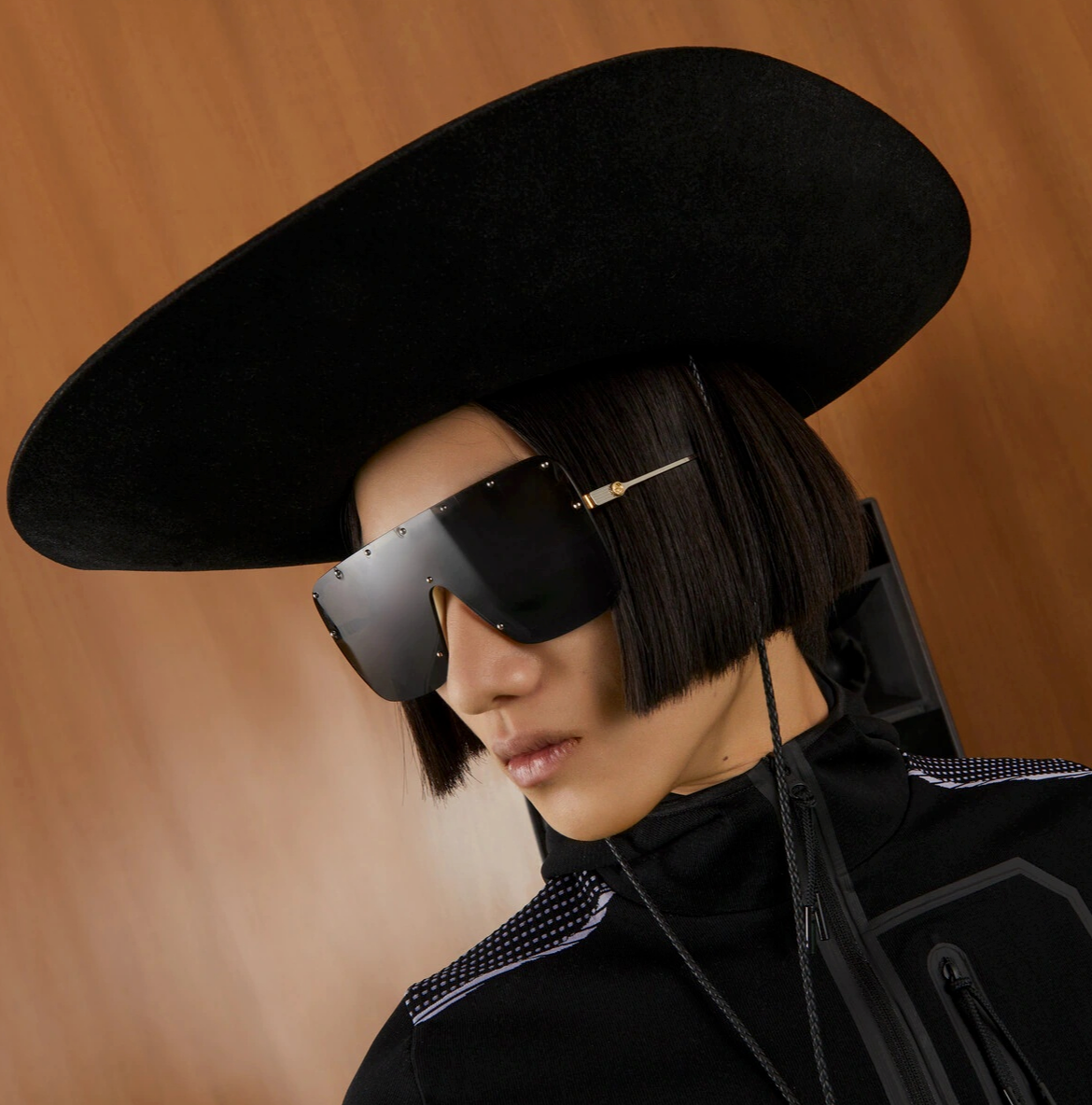 Gucci 99mm Shield Sunglasses